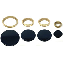 Kit 4 piattelli+ anelli spartifiamma 4 fuochi cucina gas Foster