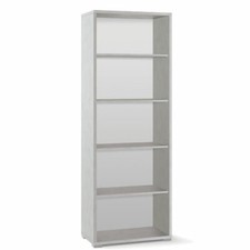 Libreria ufficio con ripiani Mobile armadio a giorno bianco 199x71x41 cm