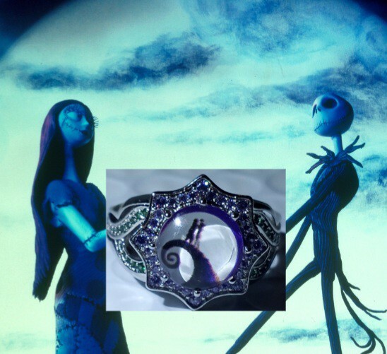 JACK & SALLY NIGHTMARE BEFORE CHRISTMAS MAGIC AT MIDNIGHT RING | eBay