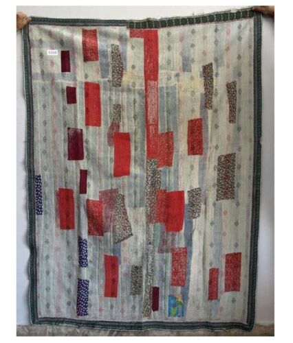 Reversible Cotton Kantha Quilt - Picture 1 of 2