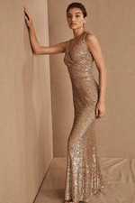 BHLDN Sequin Surrey Gown-US6, Uk10-$275- A KEEPER THRUOUT THE YEARS A639-6