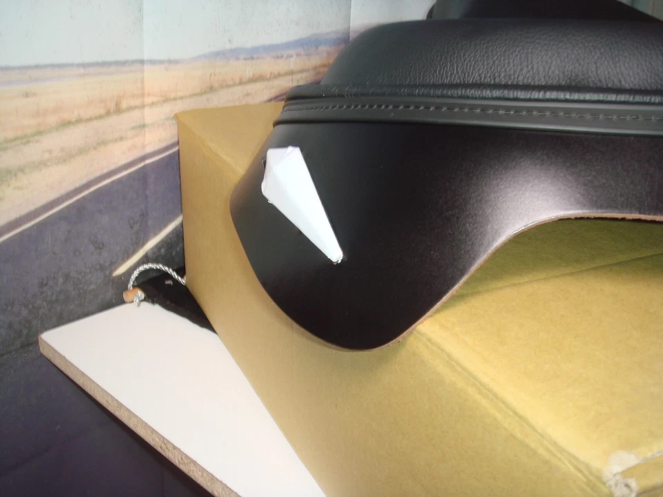 Harley Police Seat Solo Black  w/ Spears 16" G VL UL WL EL FL V-Twin 47-0787 X3 - Image 4 of 4