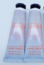 2 BATH BODY WORKS SNOWFLAKES CASHMERE SHEA BUTTER HAND CREAM 1oz NEW