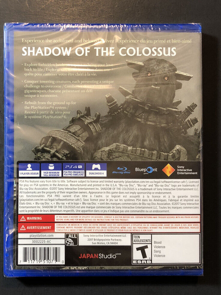 Shadow of the Colossus (PS4) NEW