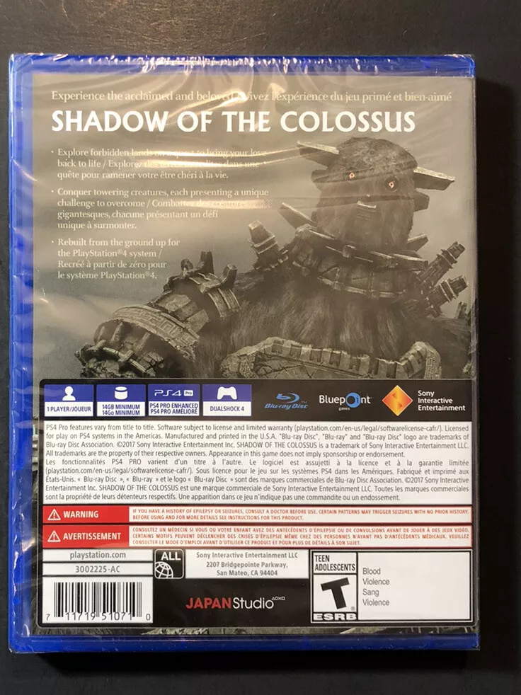 🔴 REVELADO VENDAS DO XBOX ONE & SHADOW OF THE COLOSSUS DO PS4 terá novos  Colossus  