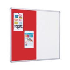 Image of Dual Combination Notice Boards - Aluminium Framed