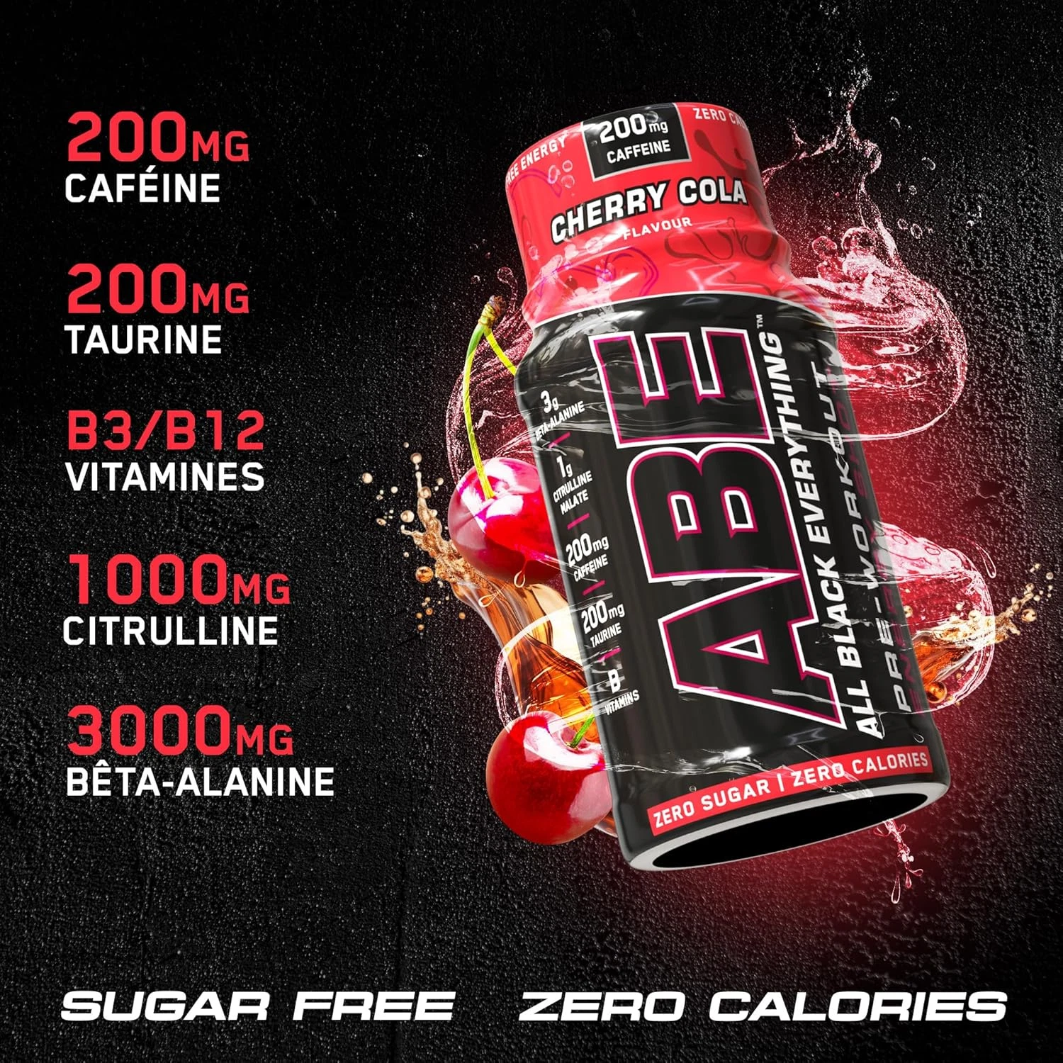 Applied Nutrition ABE Pre Workout Shot - All Black Everything Pre Workout Energy - Picture 2 of 12