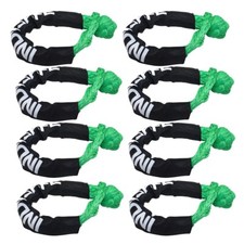 8 Pk 12 Soft Shackle Rope Synthetic Tow Recovery Strap 56000lbs Breaking Power