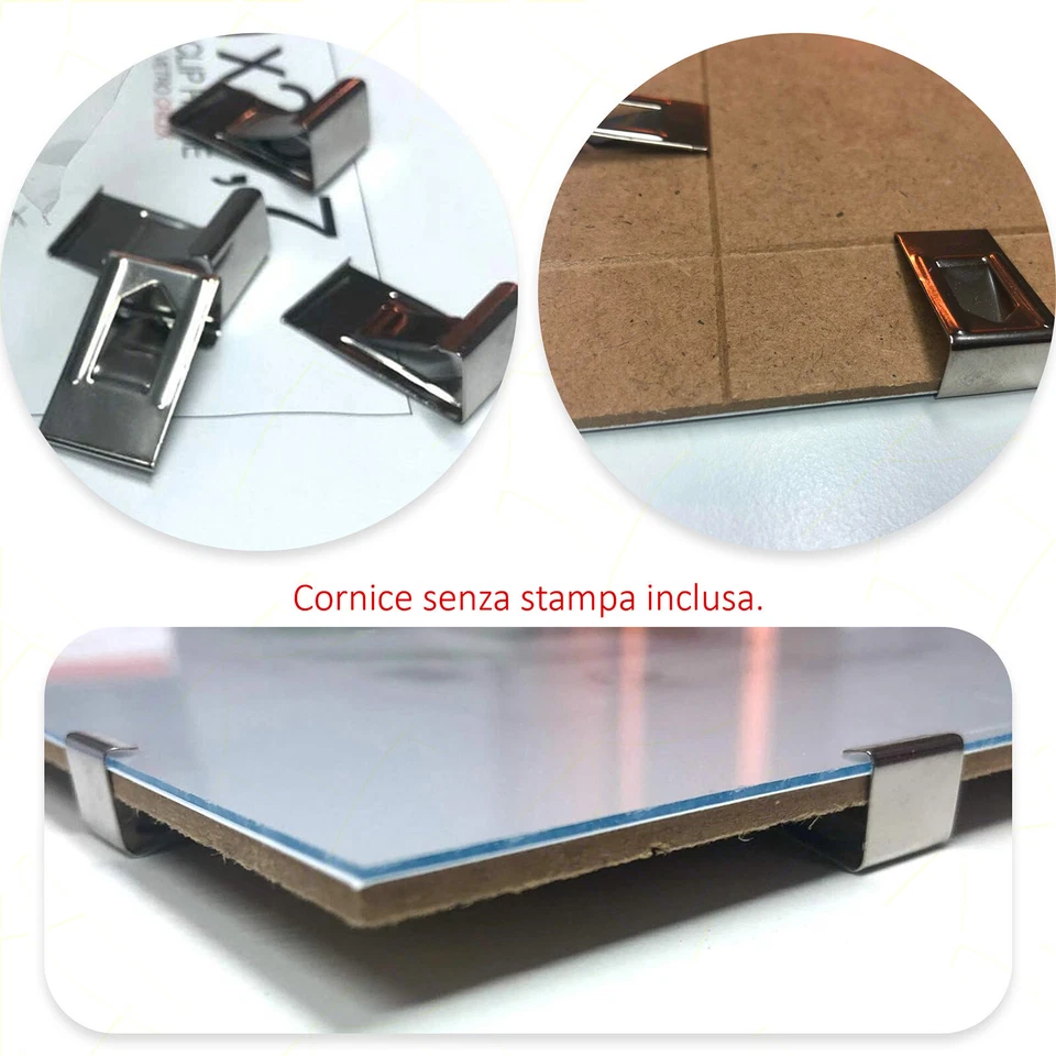 Cornice Portafoto a Giorno per Poster Foto Stampe Puzzle Plexiglass Bricoglass - Immagine 4 di 4