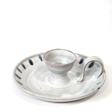 VTG JUGTOWN WARE 1978 Stamped Chamber stick/Candle Holder Excellent Condition