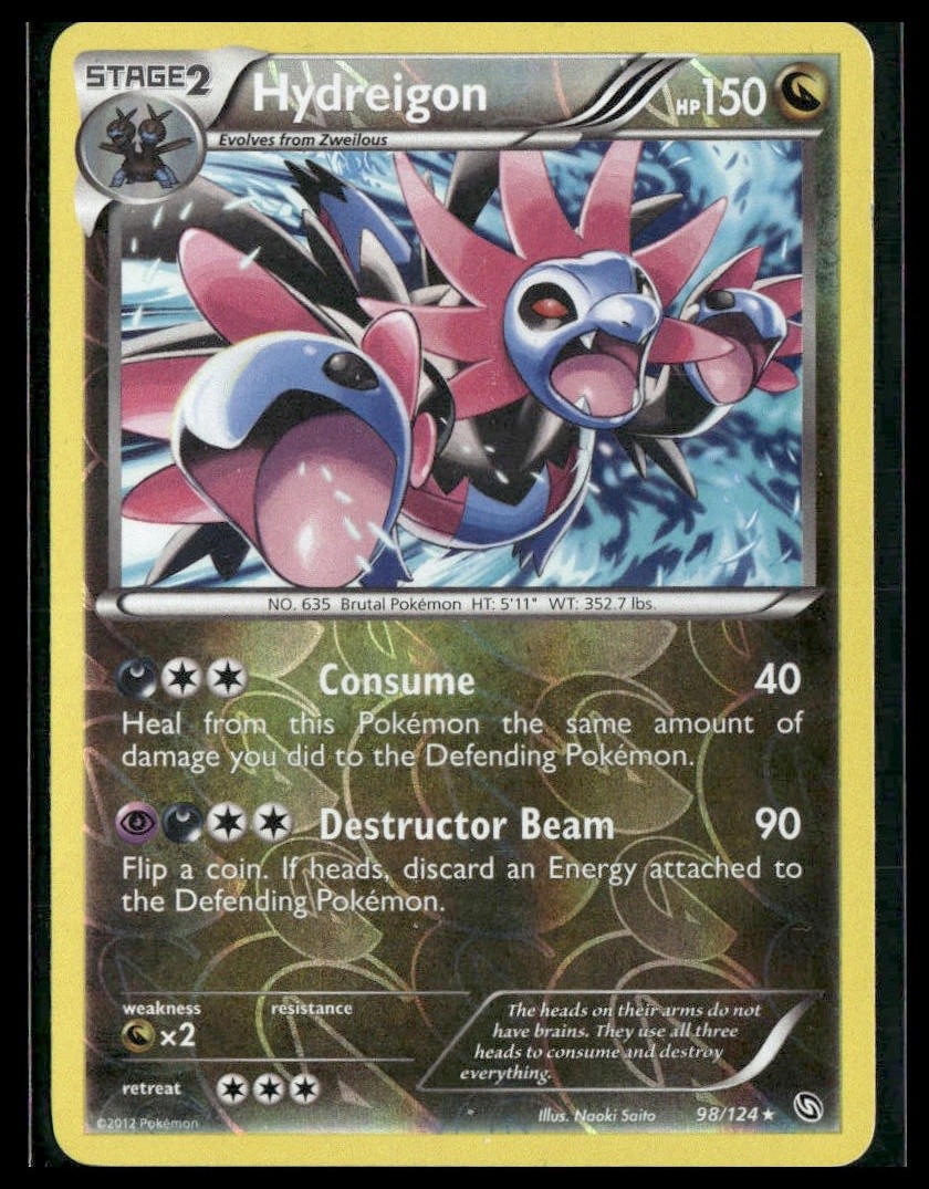 Hydreigon #98/124 Reverse Holo Dragons Exalted LP