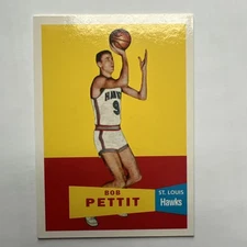 1996 Topps Stars Bob Pettit Hawks #35 of 50  RC Reprint 1957-58