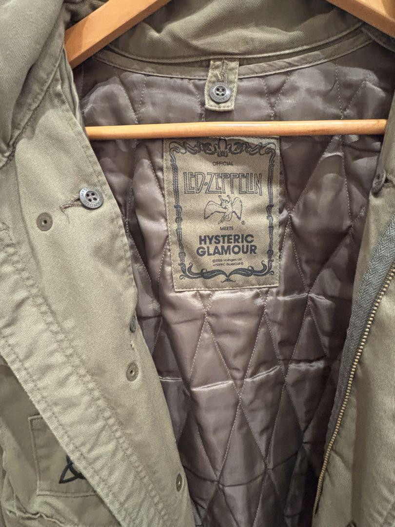 HYSTERIC GLAMOUR × LED-ZEPPELIN Embroidered M-65 Khaki Men's