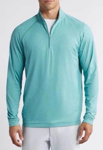 NWT Johnnie-O Freeborne Active Golf 1/4 Zip Pullover Mens Sz Large Caicos $118