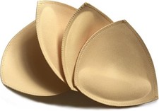 3 Pairs Removeable Push up Triangle Bra Pads Inserts,Replacement Pad for Bikinis
