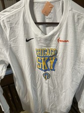 WNBA Chicago Sky Long Sleeve Shirt White Size XL