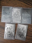 (5) x 1 oz .999 Silver Playing Cards - Horror Flush - StL Mint - 1 SN different