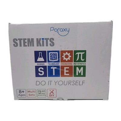 Poraxy 5 in 1 STEM Kits for Kids Age 8+ DC Motor Electronic Assembly Kit 