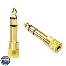 VCE 6.35mm 1/4 inch Male to 3.5mm 1/8 inch Female Stereo Audi