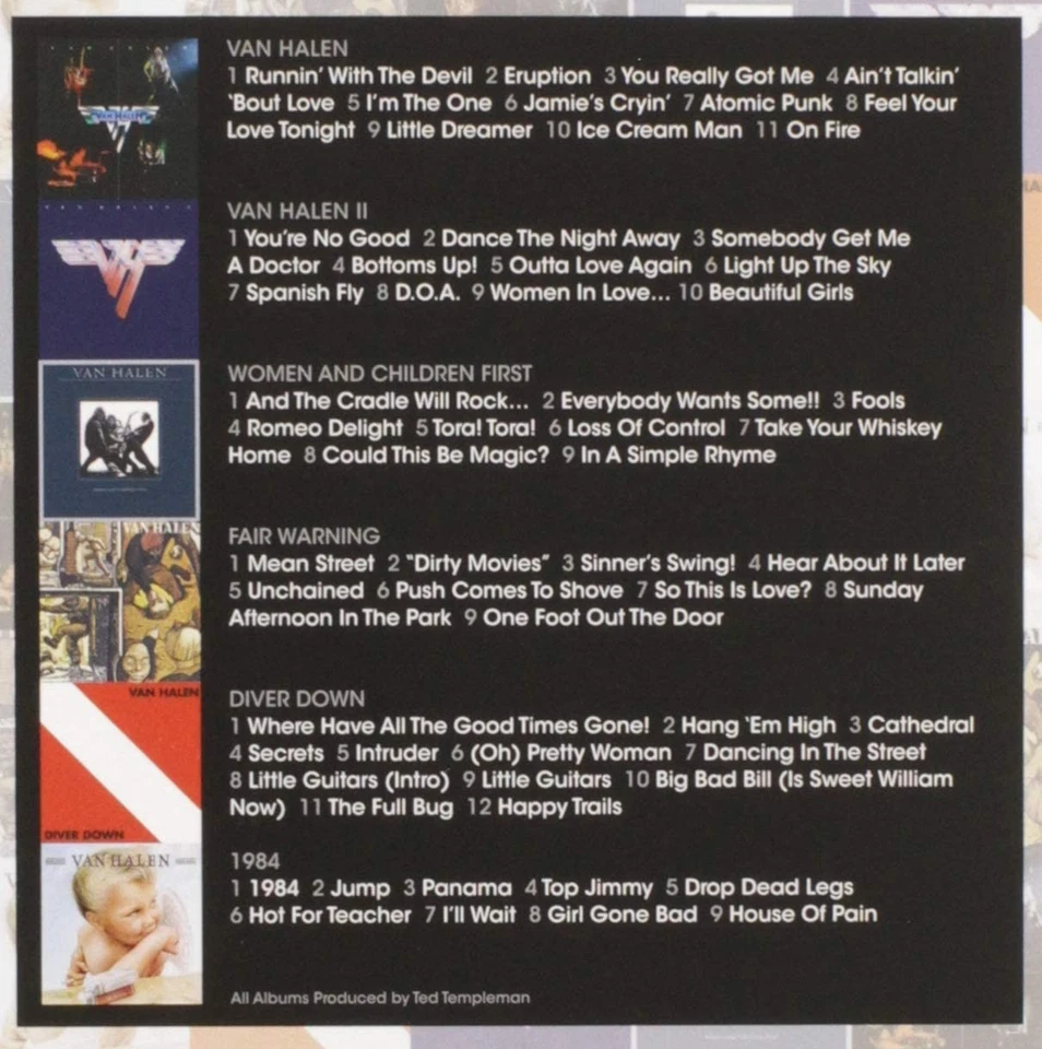 Van Halen – The Studio Albums 1978 - 1984 6 CD Box Set