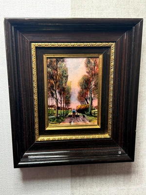 Tableau émaux de Limoges signe, Paysage - Photo 1/4