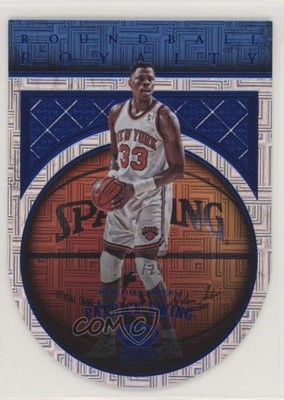 2017-18 Panini Crown Royale Roundball Royalty Blue 1/25 Patrick Ewing HOF 0sg0