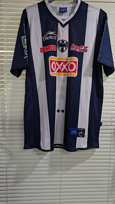 Rayados del Monterrey Home 00/01 - Retro - DE NIGRIS # 9 - XL (Run