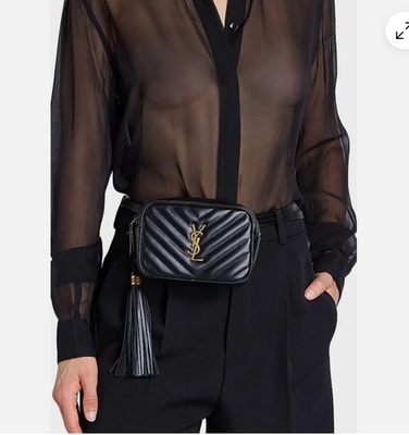 YSL Belt bag SAINT Laurent YSL BELT BAG GRAIN DE SOUPLE NERO ? Authentic  main image 4