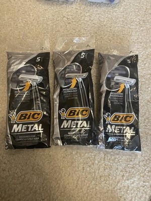 3 Bic Metal Disposable Razors (5 Ct. each)