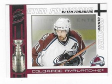 2004 Pacific Quest For The Cup Hockey Avs Peter Forsberg Card #23