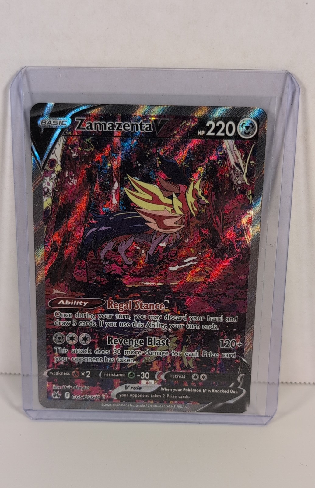 Zamazenta V GG54/GG70 Crown Zenith: Galarian Gallery Holo