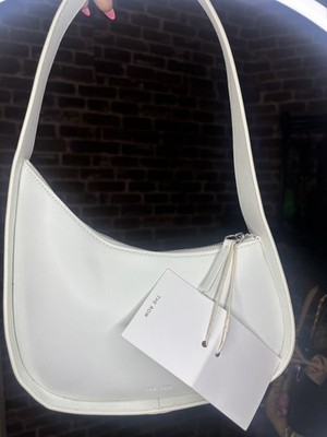 The Row Half Moon Bag in White Leather 100% Authentic