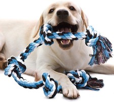 Dog Rope Toy, Interactive Tug of War Toy for Aggressive Large and Medium Breed