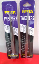 PAIR Professional Tweezers Set - FEITA  LOT 2 NEW