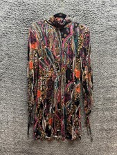 Free People All Dolled Up Long Sleeve Mini Dress Multicolor Womens Size M