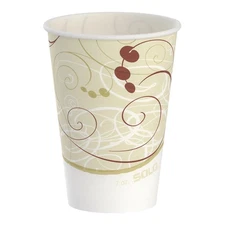 Solo Disposable Drinking Cup Beige Wax Coated Paper 7 oz. 100 Ct R7N-J8000