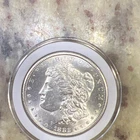1882 Carson City uncirculated Morgan dollar with diecracks on obverse &  reverse