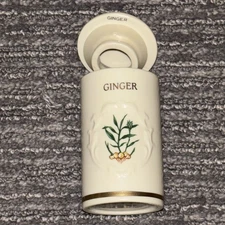 Vintage GINGER The Lenox Spice Garden 1992 Fine Porcelain Spice Jar