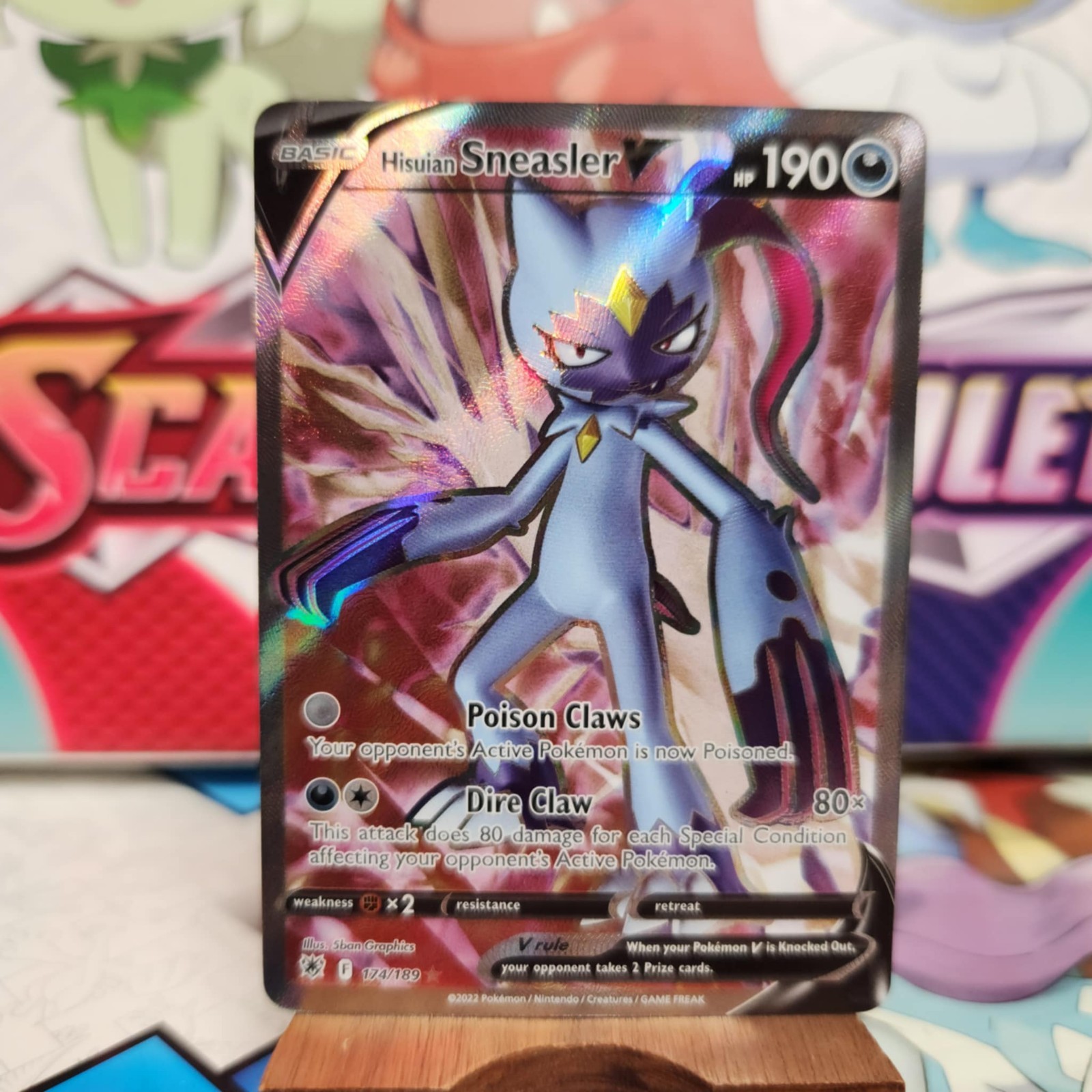 Hisuian Sneasler V 174/189 Full Art - Astral Radiance - Pokemon TCG - SHIPS FAST