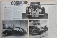 Original CC 1984 extracted mag article: BENTLEY CORNICHE real story told