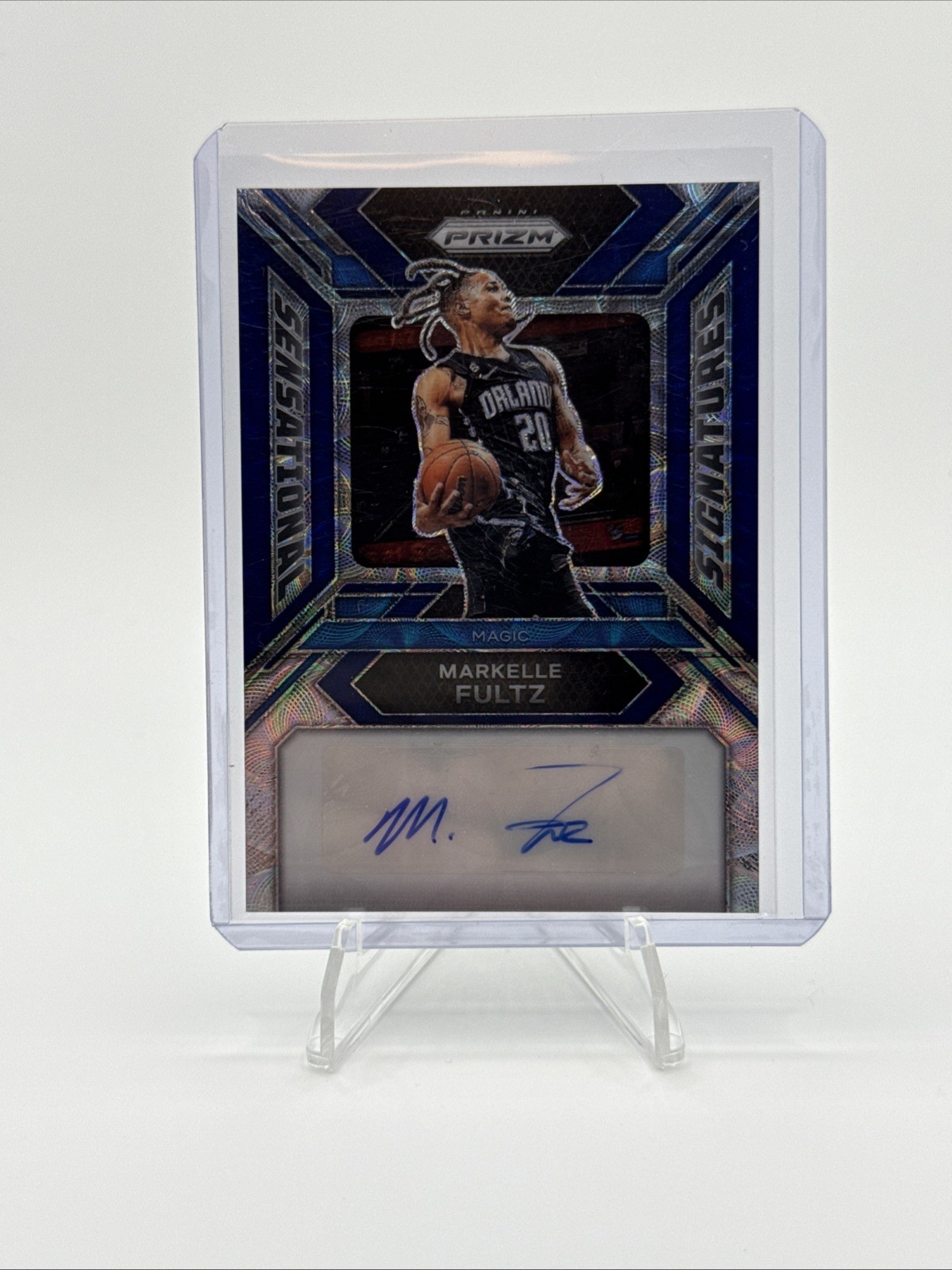 MARKELLE FULTZ 2023-24 PANINI PRIZM SENSATIONAL PRIZMS BLUE AUTO /49