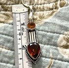 Vintage Necklace Citrine Smoky Topaz 925 Sterling Silver Necklace — photo 1