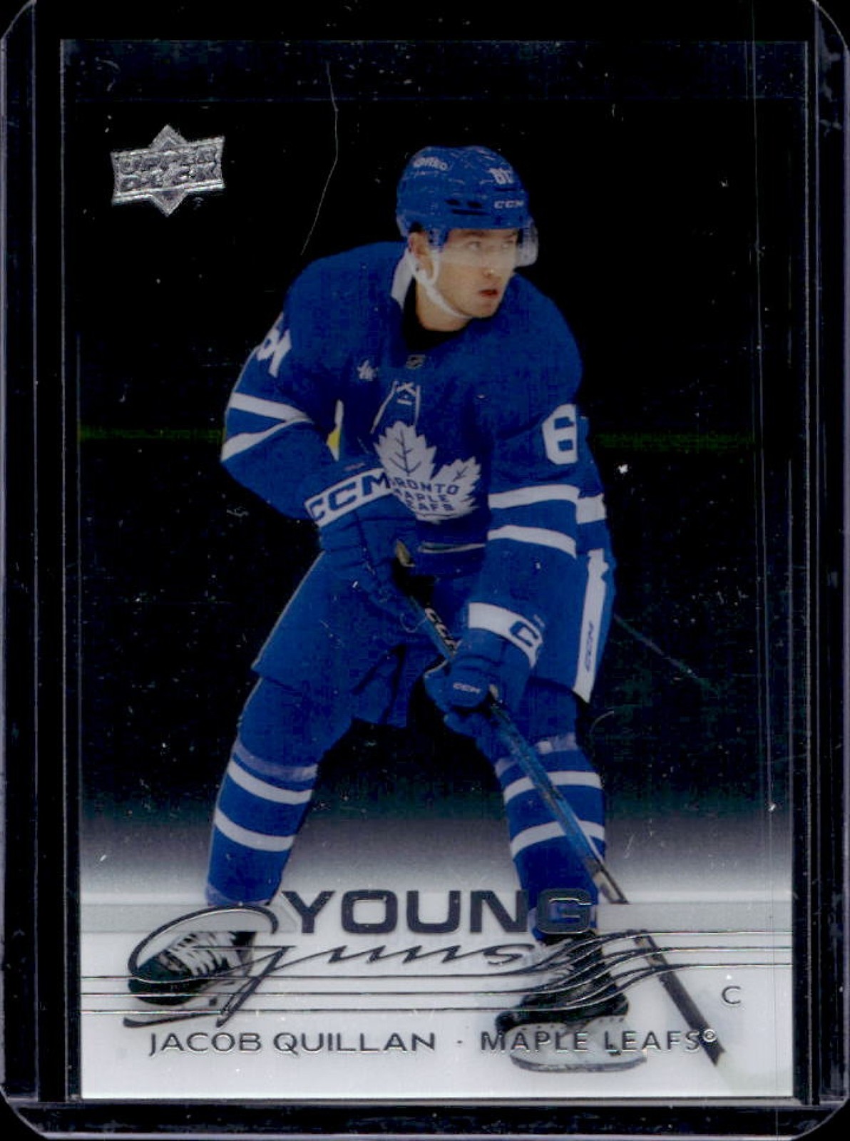 2025 Upper Deck Series 1 Jacob Quillan Clear Cut Young Guns RC #241 Maple Leafs
