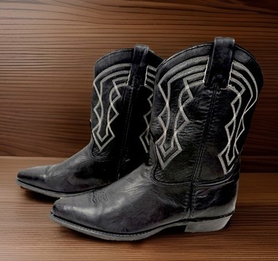 Vittorio Ricci Cowgirl Boots Western Black Leather Womens 10M