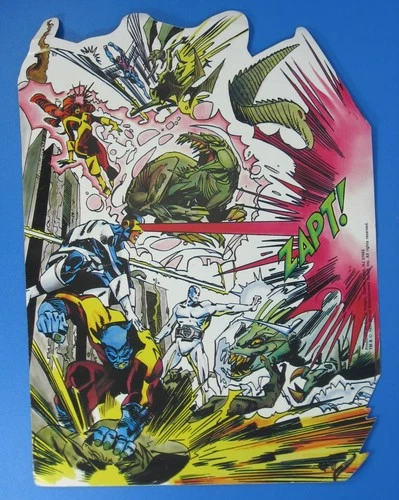 1990 X-Factor X-Men Mega Sticker 8.5" x 11" Comic Images Vintage Beast Marvel
