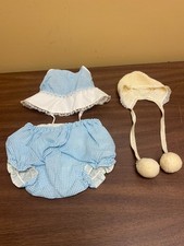 Vintage Antique Baby Bonnet Hat with Blommers