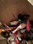 Leopard Print Cat Bed With Assorted Cat Toys — photo 4