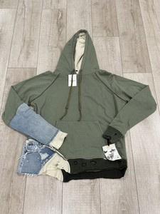 Greg Lauren フーデッド レザー×スウェット ジャケット サイズ2 Greg Lauren Hoodie | eBay