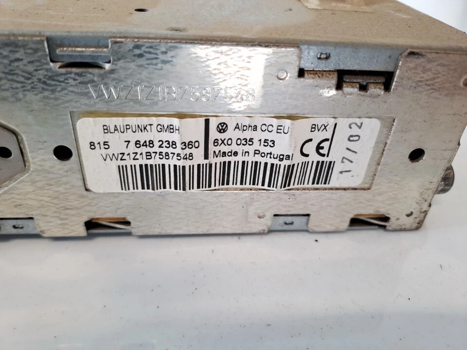 Volkswagen Polo 2002 Autoradio 6x0035153, 7648238360 #1453772-49 - Bild 2 von 4