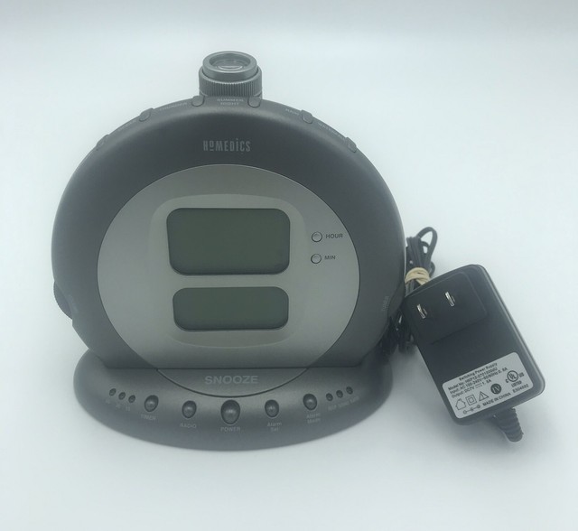 homedics ss-5000 sound spa projection alarm clock radio 6 ...